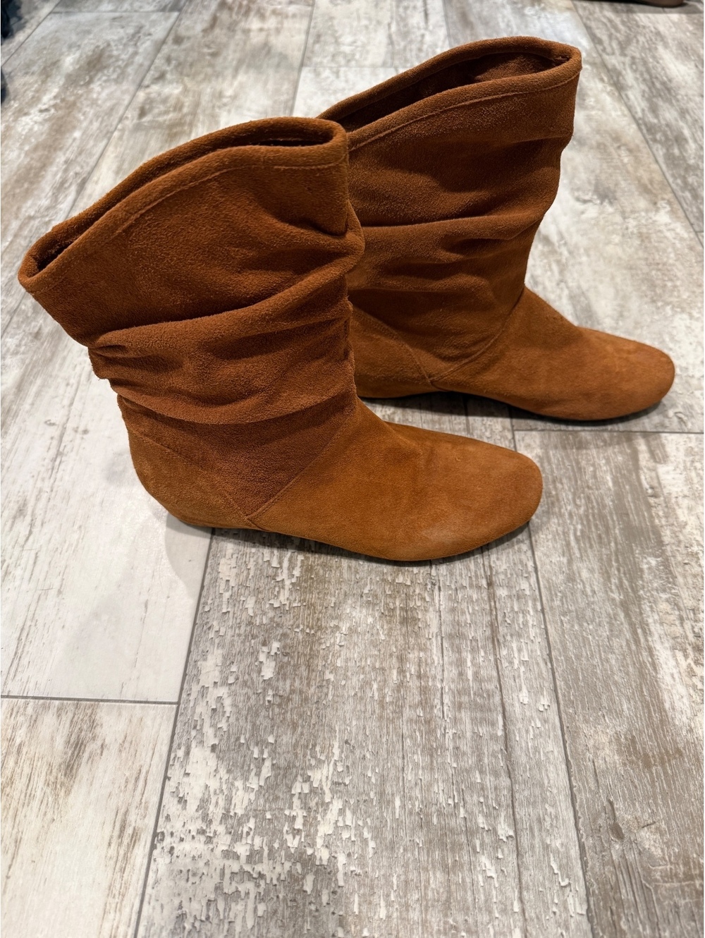 Steve Madden 7 Brown Suede Slouch Boots Y2K Boho